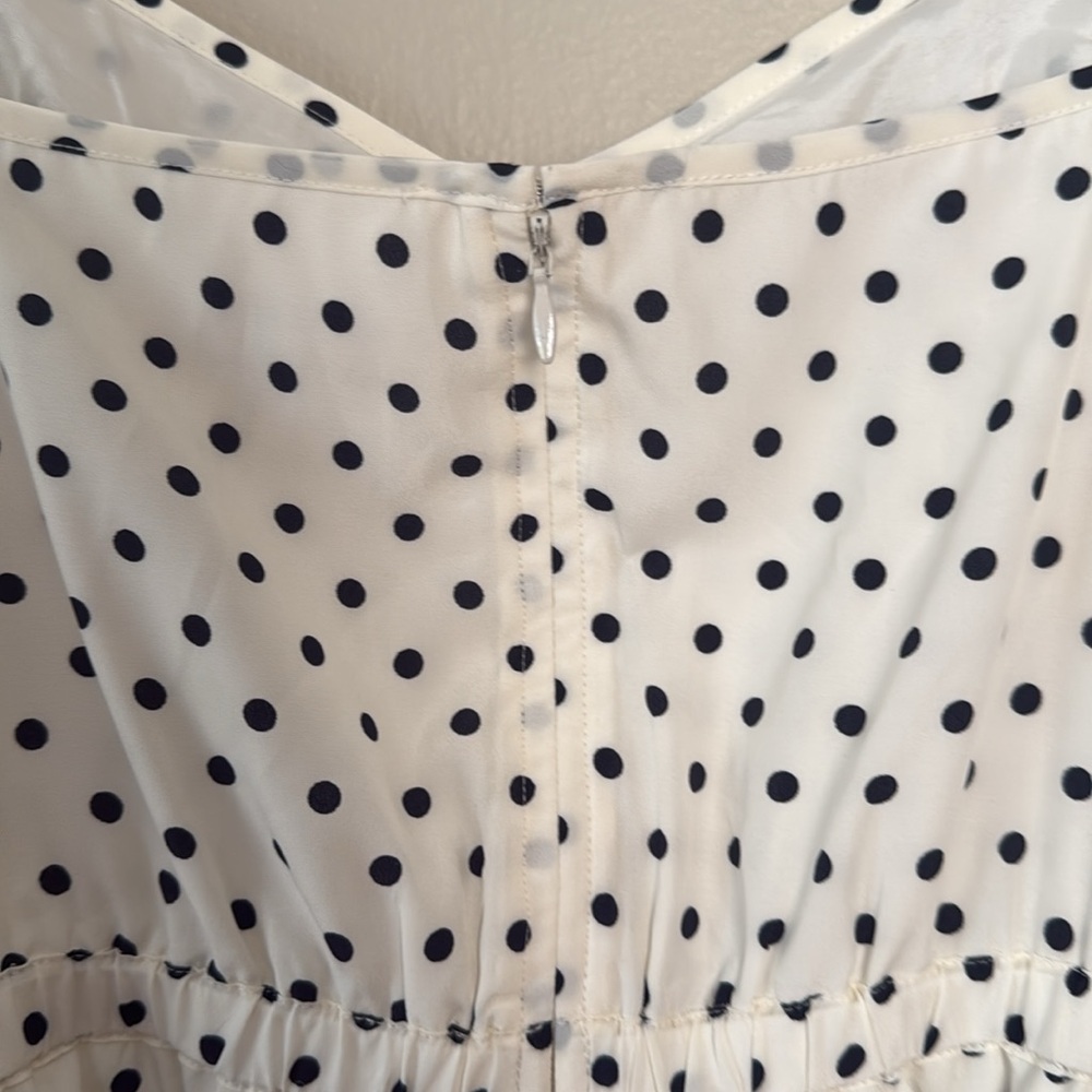 J. Crew White and Black Polka Dot Spaghetti Strap Sundress 14 - Picture 5 of 7